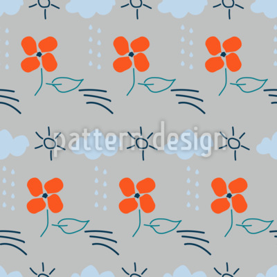 Dibujo simple para niños Estampado Vectorial Sin Costura