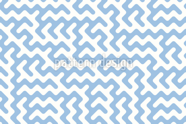 Ondas asombrosas Estampado Vectorial Sin Costura