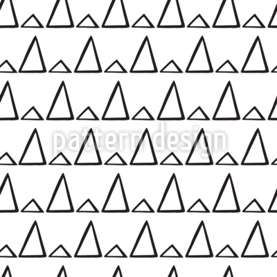 Cambiar los triángulos de Doodle Estampado Vectorial Sin Costura