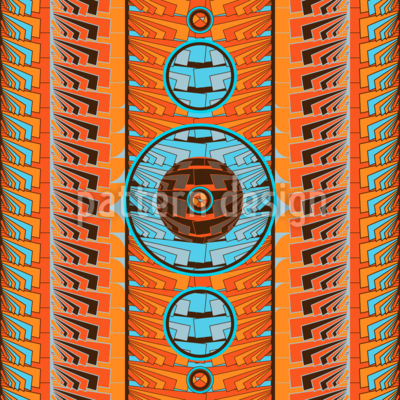 Pestañas orbitales Estampado Vectorial Sin Costura