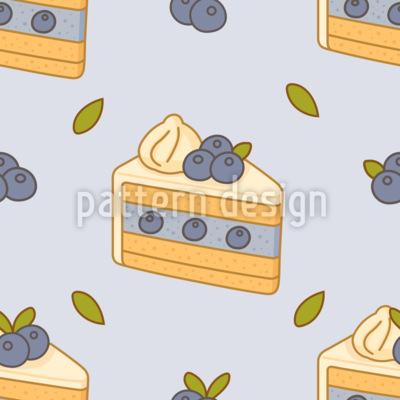 Delicia de crema de arándanos Estampado Vectorial Sin Costura