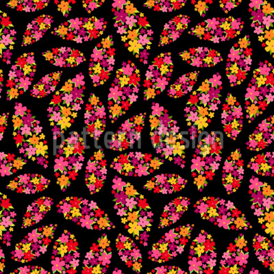 Florale Fülle Nahtloses Vektormuster
