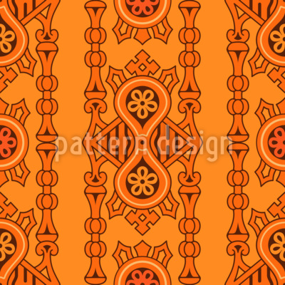 Lujo medieval Estampado Vectorial Sin Costura