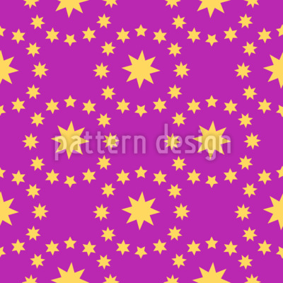 Explosión estelar mágica Estampado Vectorial Sin Costura