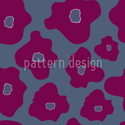 Flores de platillo Estampado Vectorial Sin Costura