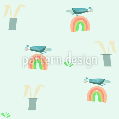Gräshoppans magi Sömlös vektormönsterdesign