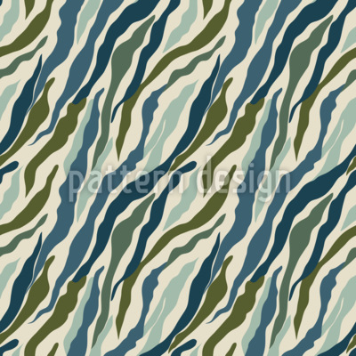 Camouflage à base d'algues Motif Vectoriel Sans Couture