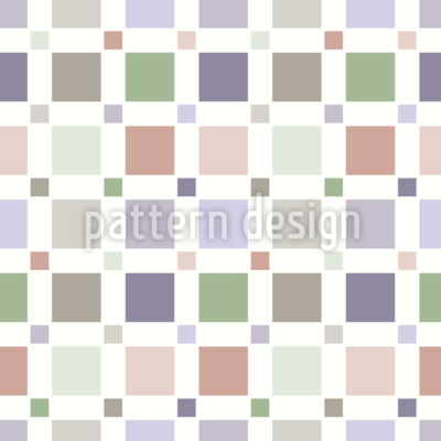 Mosaico tranquilo Estampado Vectorial Sin Costura