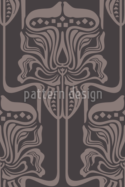 Iris fantastiques Motif Vectoriel Sans Couture