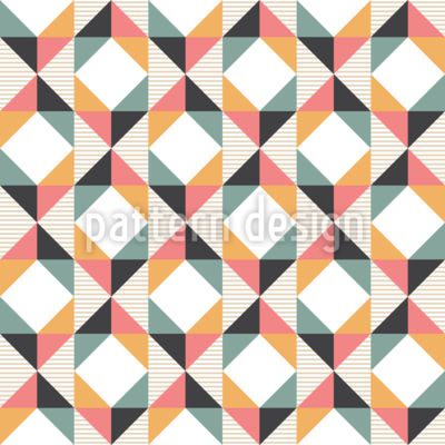 Rombos y rayas Estampado Vectorial Sin Costura