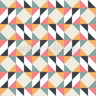 Boxad i trianglar Sömlös vektormönsterdesign