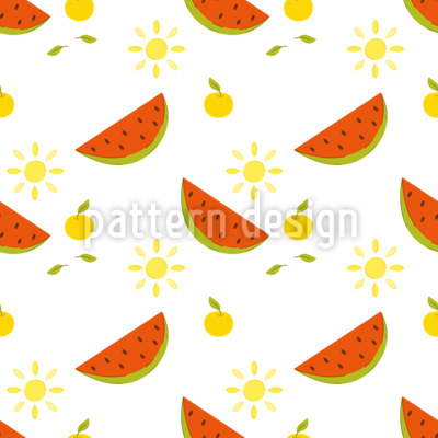 Wassermelonen-Sommer Nahtloses Vektormuster