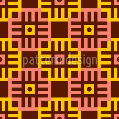 Charmant geometrisch raster Naadloos vectorpatroon ontwerp