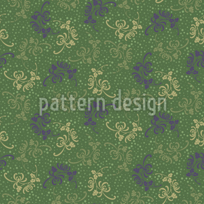 Floral armonioso Estampado Vectorial Sin Costura