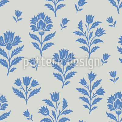 Fiori boho simmetrici disegni vettoriali senza cuciture