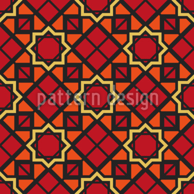 Estrellas de mosaico árabe Estampado Vectorial Sin Costura