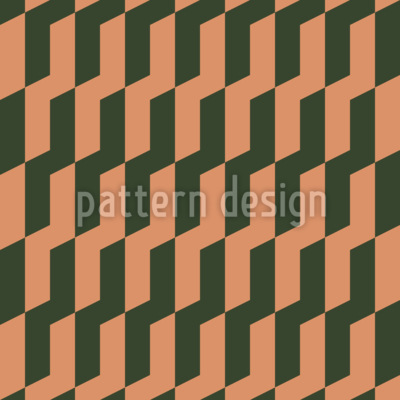 Harmonia em ziguezague Design de padrão vetorial sem costura