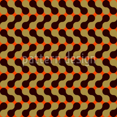 Flujo dorado Estampado Vectorial Sin Costura