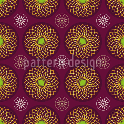 Rosa de luz tricolor Estampado Vectorial Sin Costura