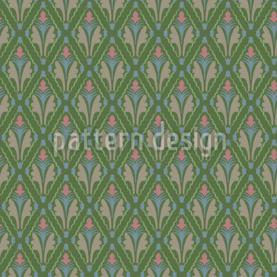 Bosque ornamental románico Estampado Vectorial Sin Costura