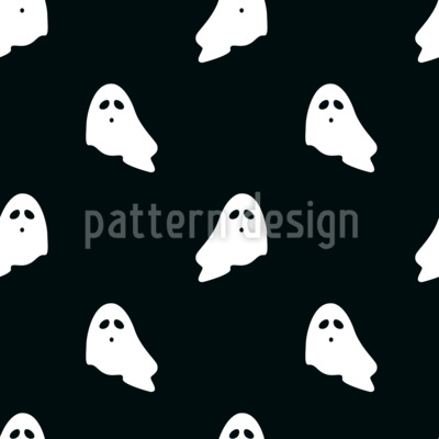 Spöklika flygande spöken Sömlös vektormönsterdesign