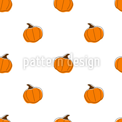 Cosecha de calabazas Estampado Vectorial Sin Costura