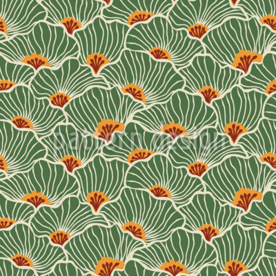 Elegant Floral Textile Pattern Seamless Vector Pattern Design