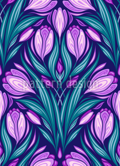 Iris Estampado Vectorial Sin Costura