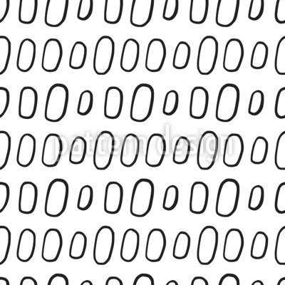 Formas abstractas de elipse de Doodle Estampado Vectorial Sin Costura