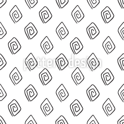 Espirales abstractas Estampado Vectorial Sin Costura