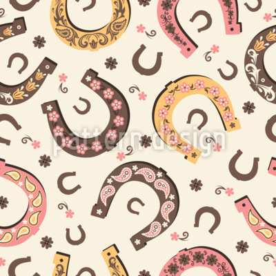 Símbolos folclóricos Estampado Vectorial Sin Costura