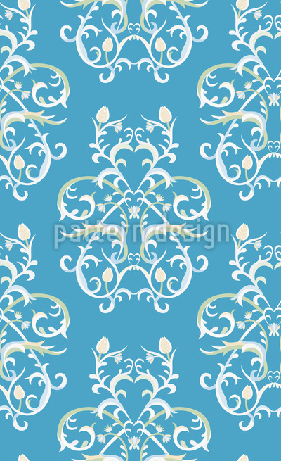 Damasta real Estampado Vectorial Sin Costura