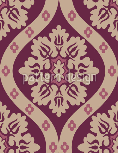 Ogeo turco Estampado Vectorial Sin Costura