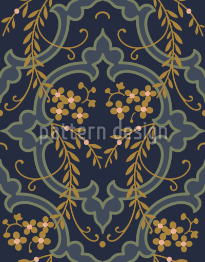 Enrejado vespertino de verano Estampado Vectorial Sin Costura