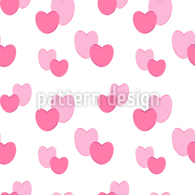 Corazones burbujeantes Estampado Vectorial Sin Costura