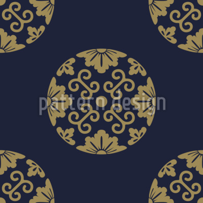 Orbes de mandala Estampado Vectorial Sin Costura