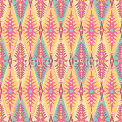 Tribal Diamonds Seamless Vector Pattern Design