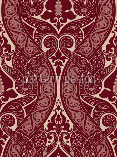 Arabescos artísticos Estampado Vectorial Sin Costura