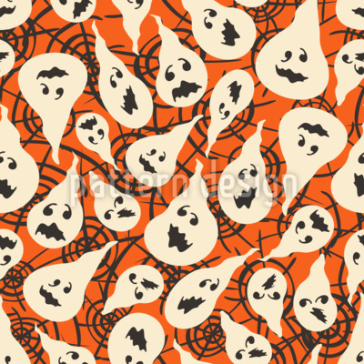 Fiesta fantasma Estampado Vectorial Sin Costura