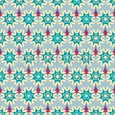 Flor dulce minimalista Estampado Vectorial Sin Costura