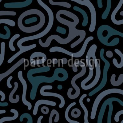 Bacteriana orgánica Estampado Vectorial Sin Costura