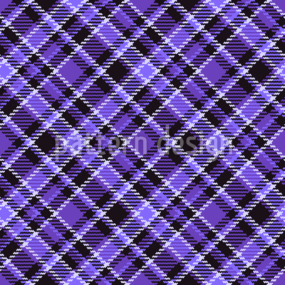 Tartán diagonal Estampado Vectorial Sin Costura