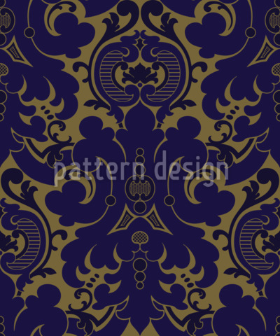 Brocado francés Estampado Vectorial Sin Costura