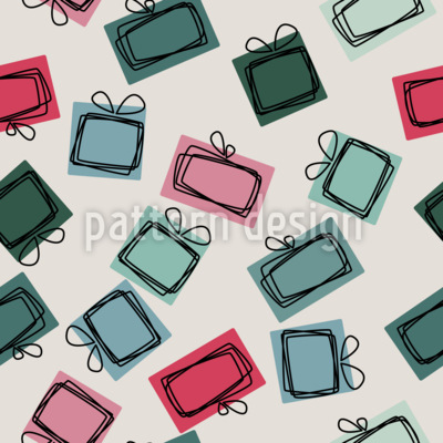 Alegre colección de ilustraciones para regalos Estampado Vectorial Sin Costura