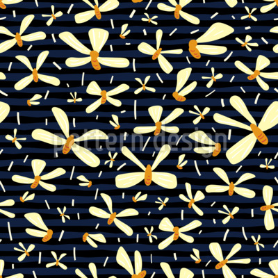 Enjambre de termitas Estampado Vectorial Sin Costura