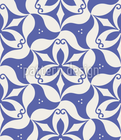 Décoration florale orientale abstraite Motif Vectoriel Sans Couture