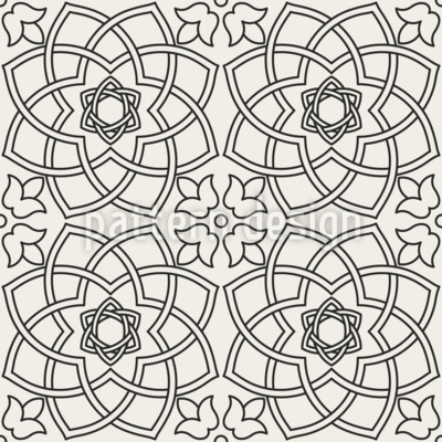 Traditionelle orientalische abstrakte Blumen Nahtloses Vektormuster