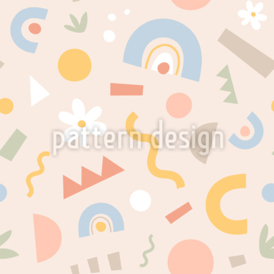 Geometrisches Boho in Pastellfarben Nahtloses Vektormuster