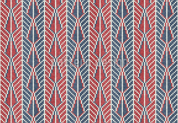 Tela tejida geométrica Estampado Vectorial Sin Costura