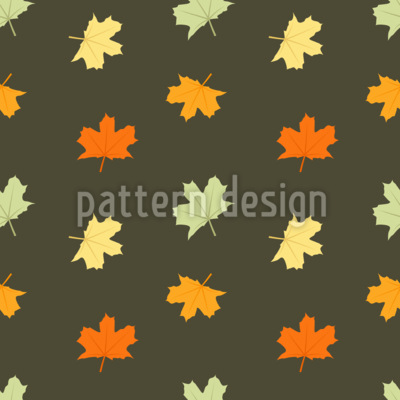 Maple Leafs Carpet Seamless Vector Pattern Design